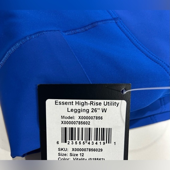 Arc’teryx Women's Size 12 Essent Warm High-Rise Legging 26" Vitality Blue NWT - Picture 6 of 7